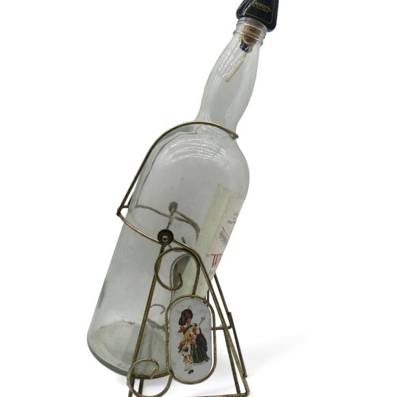 DEWARS White Label Scotch Whisky with Pour Spout And Metal Stand 21.5 Inches Vin - Picture 6 of 12